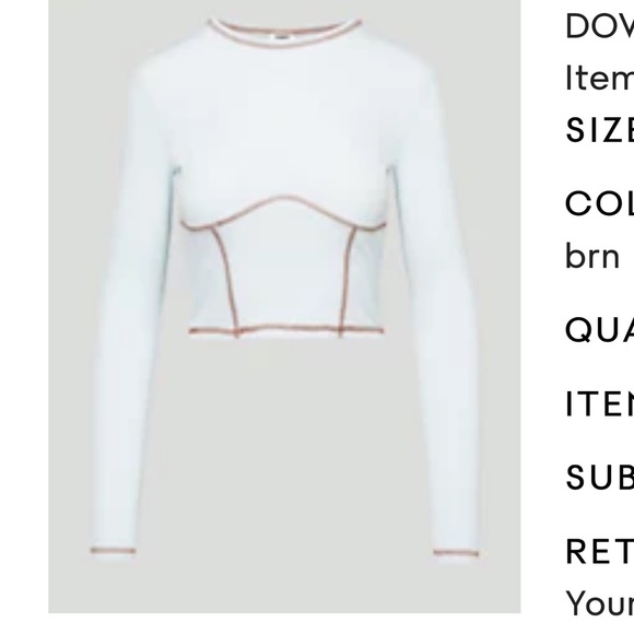 New with tags Aritzia Sunday Best
DOVE LONG SLEEVE - Picture 3 of 9